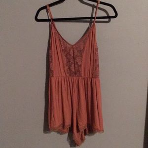 NWT Free People Lacey Terra Cotta Colored Romper